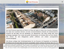 Tablet Screenshot of clubprimavera.de